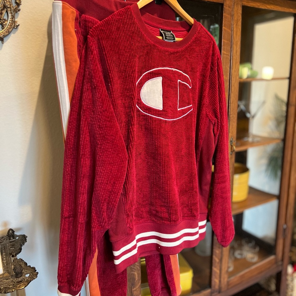 Champion Matching Corduroy Track Suit